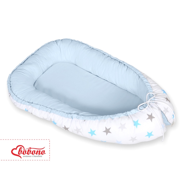 Babynest Grijs Blauw Sterren
