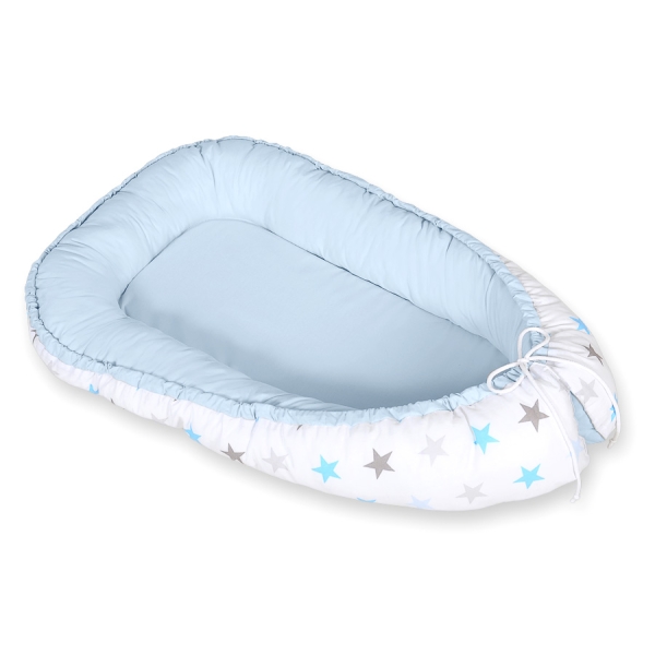 Babynest Grijs Blauw Sterren