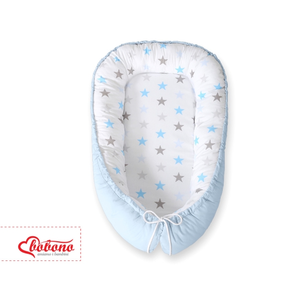 Babynest Grijs Blauw Sterren