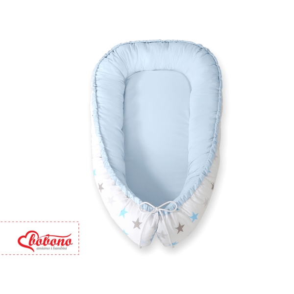 Babynest Grijs Blauw Sterren