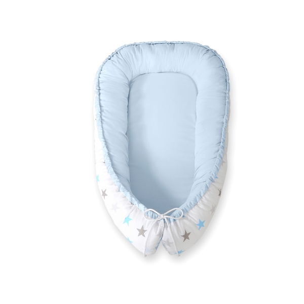 Babynest Grijs Blauw Sterren