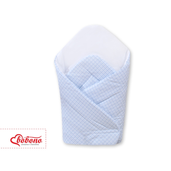 Babynest met versteviging - Harten Blauw Geruit
