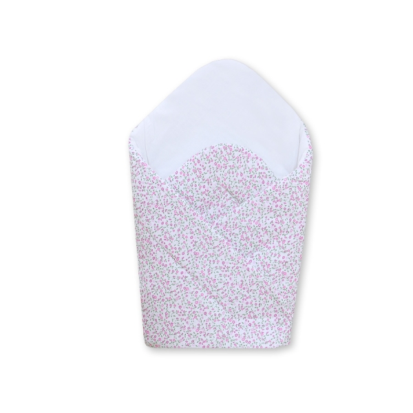 Babynest met versteviging - Harten Roze Bloemenweide Bloemen