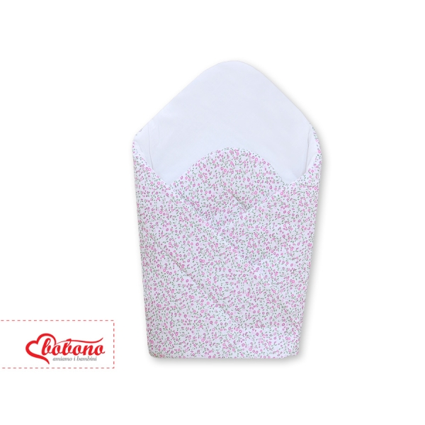 Babynest met versteviging - Harten Roze Bloemenweide Bloemen