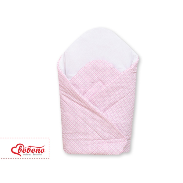 Babynest met versteviging - Harten Roze Geruit