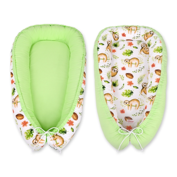 Babynestje Beige Groen Luiaard