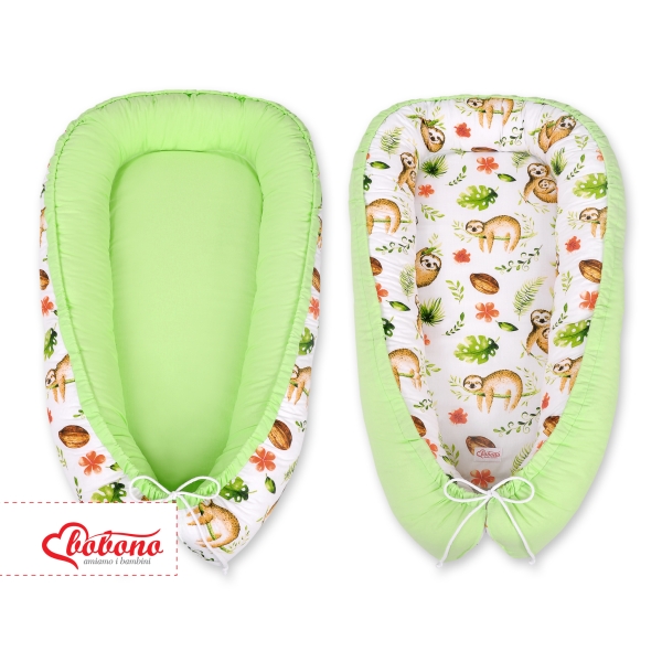Babynestje Beige Groen Luiaard