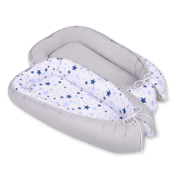 Babynestje Blauw Grijs Sterren