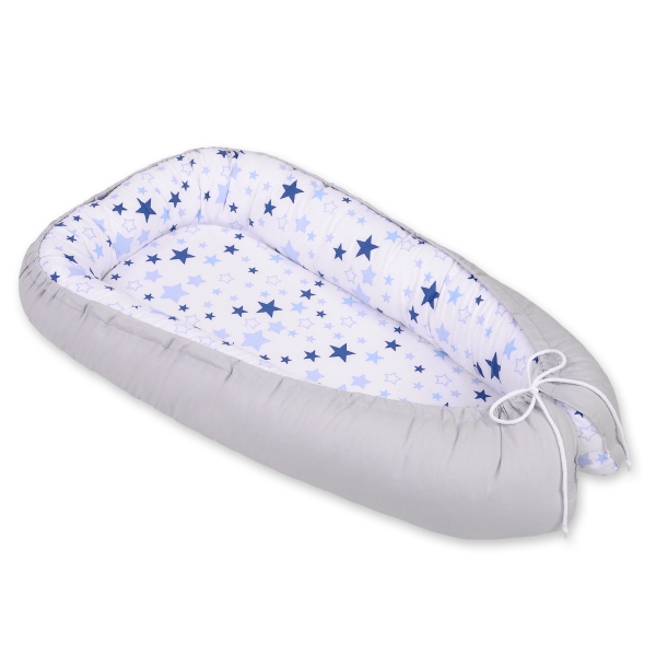 Babynestje Blauw Grijs Sterren