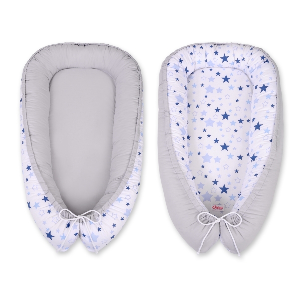 Babynestje Blauw Grijs Sterren