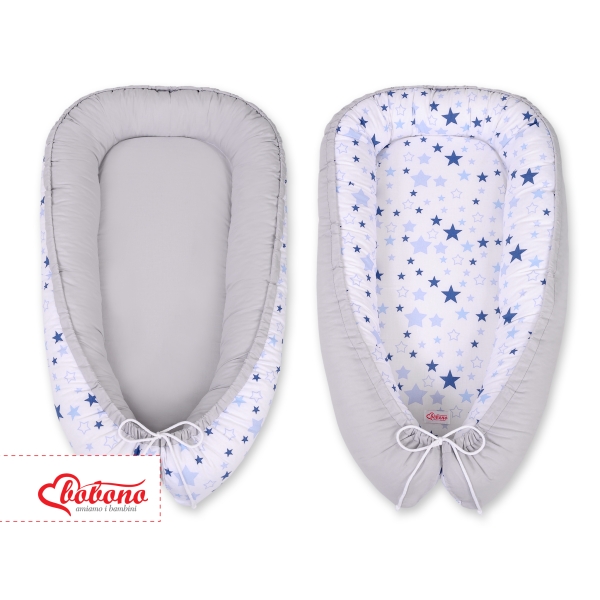 Babynestje Blauw Grijs Sterren