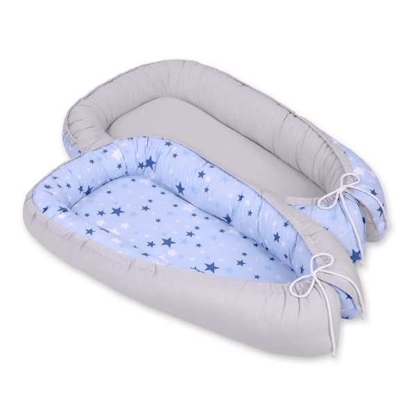 Babynestje Blauw Grijs Sterren