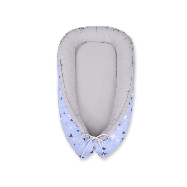Babynestje Blauw Grijs Sterren