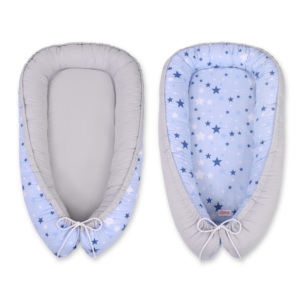 Babynestje Blauw Grijs Sterren