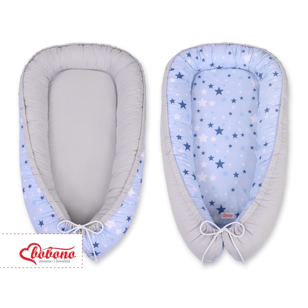 Babynestje Blauw Grijs Sterren