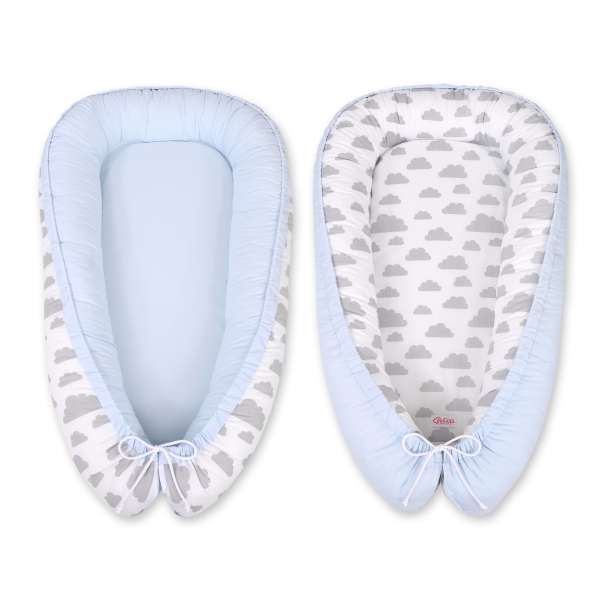 Babynestje Grijs Blauw Wolken