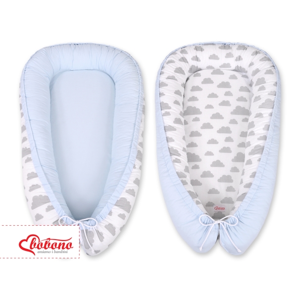 Babynestje Grijs Blauw Wolken