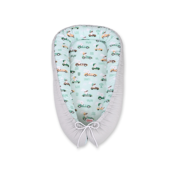 Babynestje Mint Grijs Konijnen