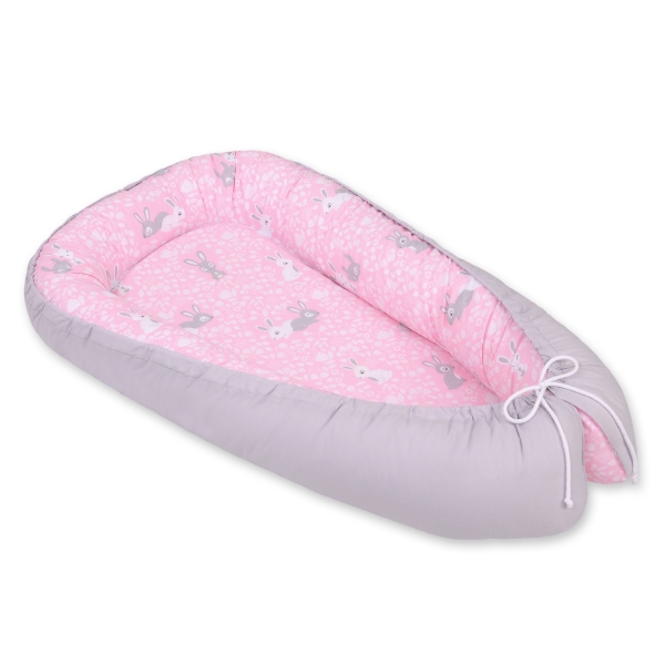 Babynestje Roze Grijs Konijnen
