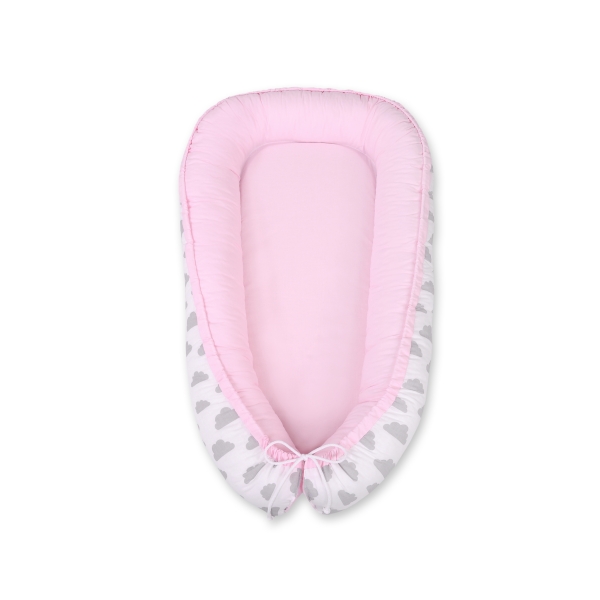 Babynestje Roze Grijs Wolken