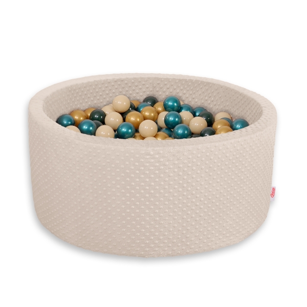 Ballenbak beige met ballen voor baby