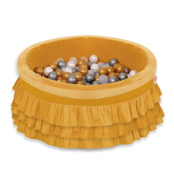 Ballenbak Minky Geel