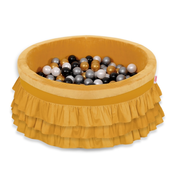 Ballenbak Minky Geel