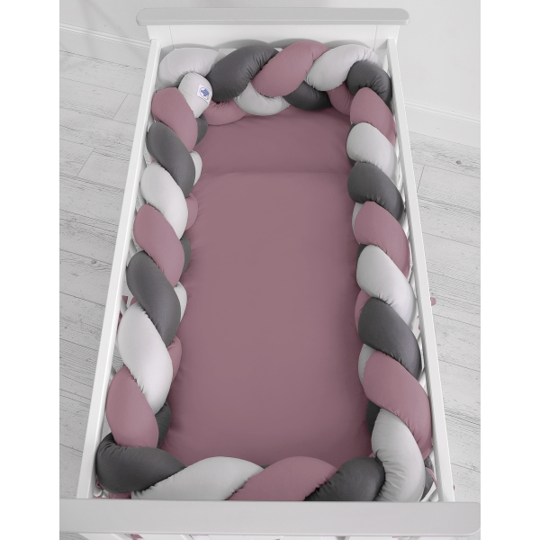 Bedbumper vlecht voor ledikant 360 cm