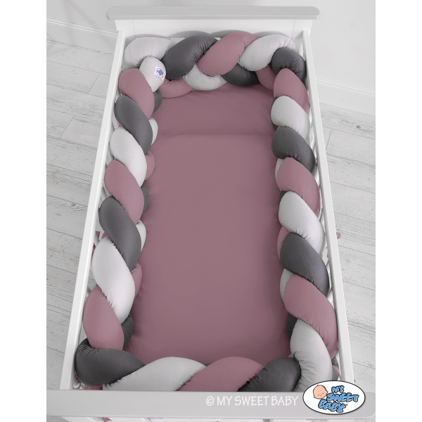 Bedbumper ledikant 360 cm Vlecht