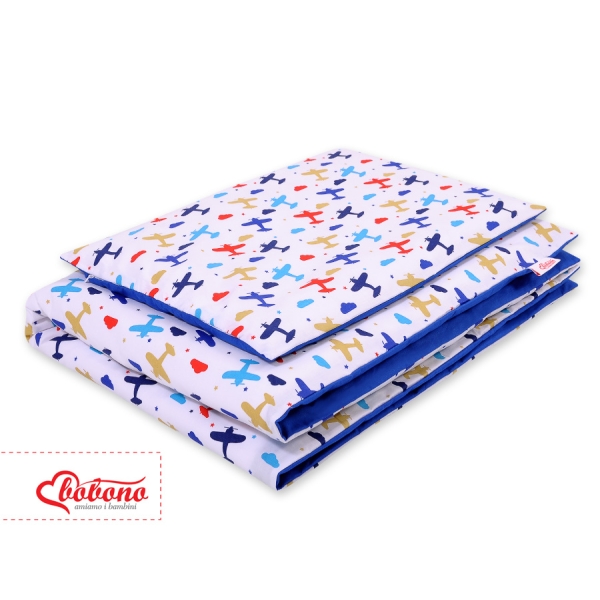 Beddengoed 2 dele 140x200 Junior Donkerblauw Vlieg
