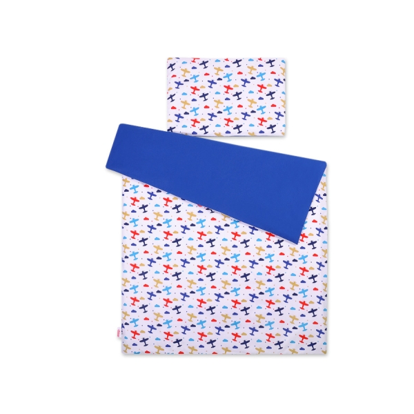 Beddengoed 2 dele 140x200 Junior Donkerblauw Vlieg