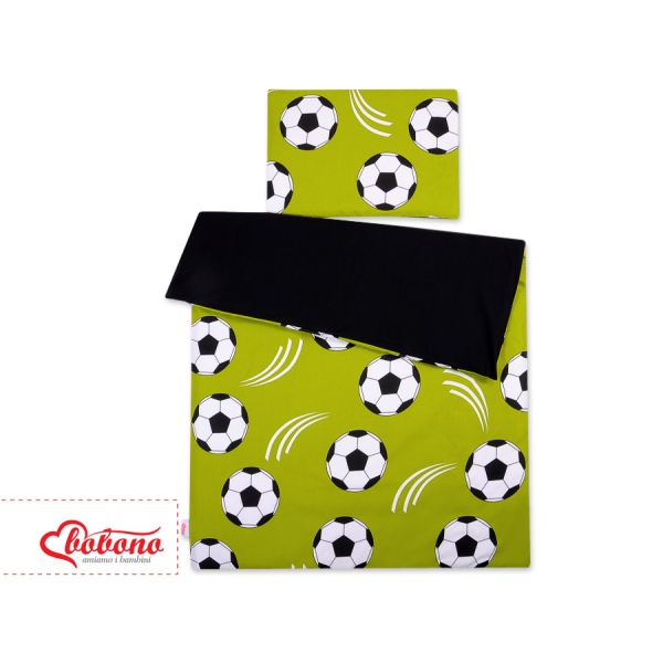 Beddengoed 2 dele 140x200 Junior Groen Voetbal