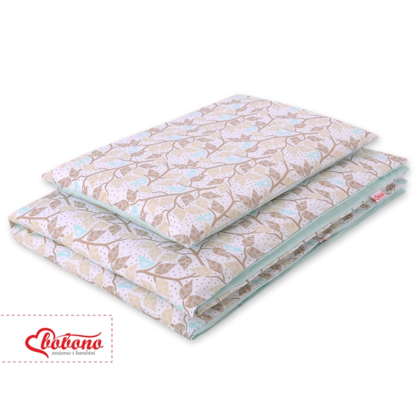 Beddengoed 2 delen 100x135 Mini Beige Blad