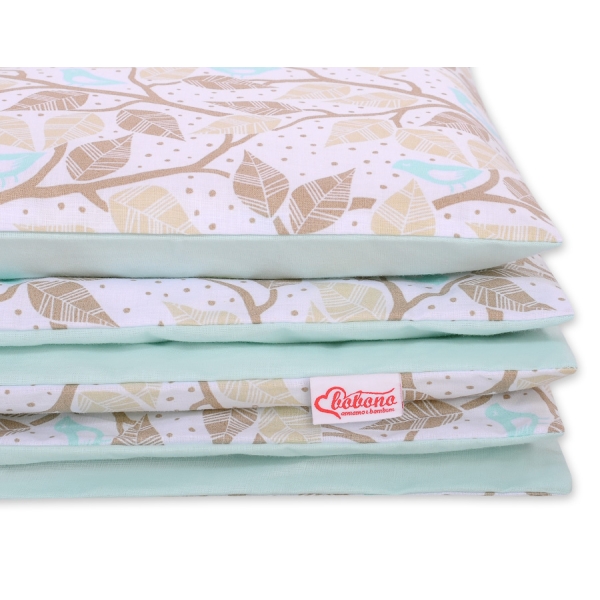Beddengoed 2 delen 100x135 Mini Beige Blad