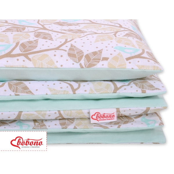 Beddengoed 2 delen 100x135 Mini Beige Blad