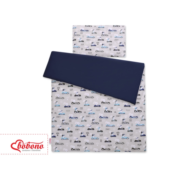 Beddengoed 2 delen 100x135 Mini Grijs Konijnen
