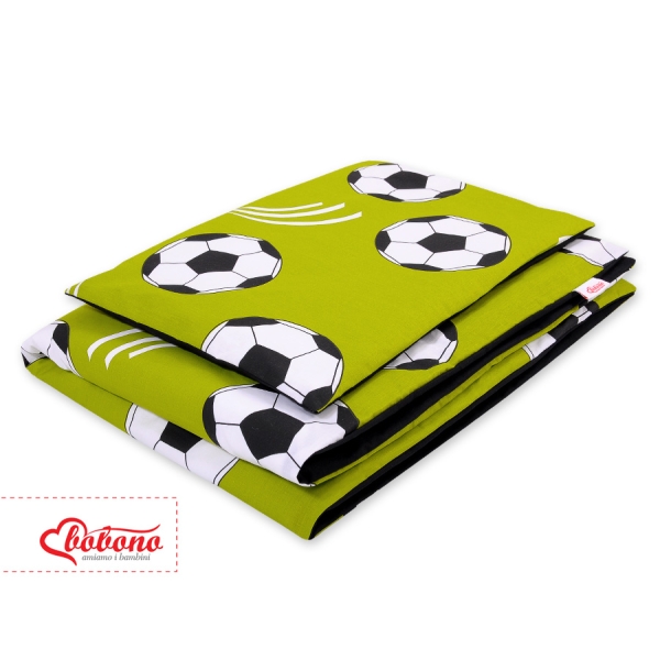 Beddengoed 2 delen 100x135 Mini Groen Voetbal