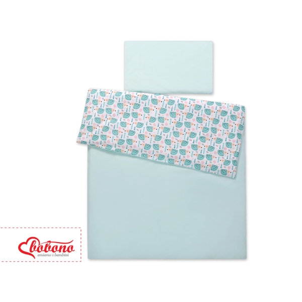 Beddengoed 2 delen 100x135 Mini Mint Egel