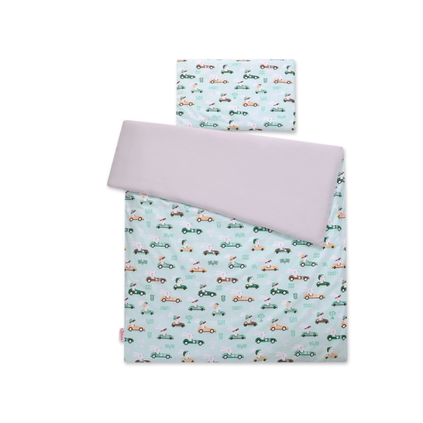 Beddengoed 2 delen 100x135 Mini Mint Konijnen