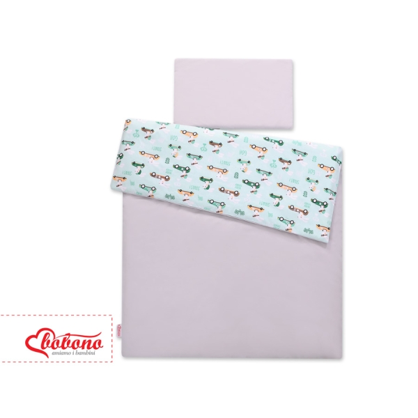 Beddengoed 2 delen 100x135 Mini Mint Konijnen