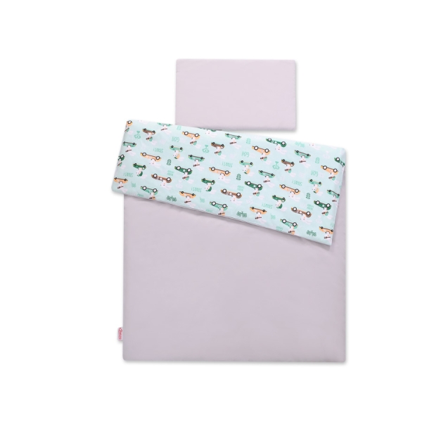 Beddengoed 2 delen 100x135 Mini Mint Konijnen