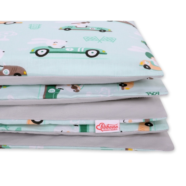 Beddengoed 2 delen 100x135 Mini Mint Konijnen