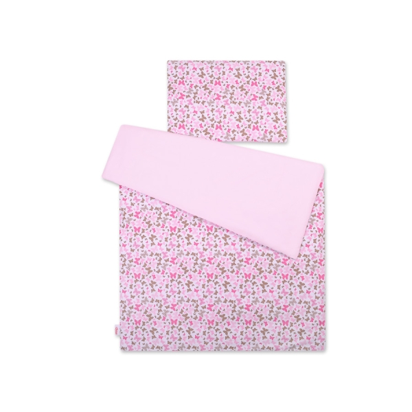 Beddengoed 2 delen 100x135 Mini Roze Vlinders