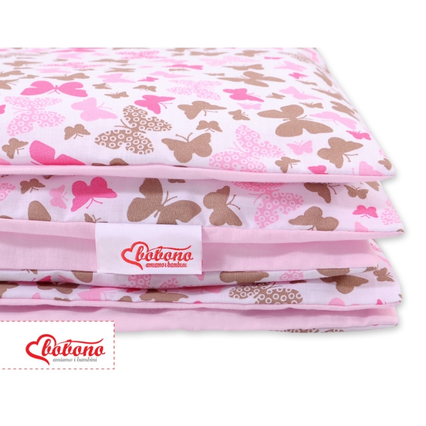 Beddengoed 2 delen 100x135 Mini Roze Vlinders