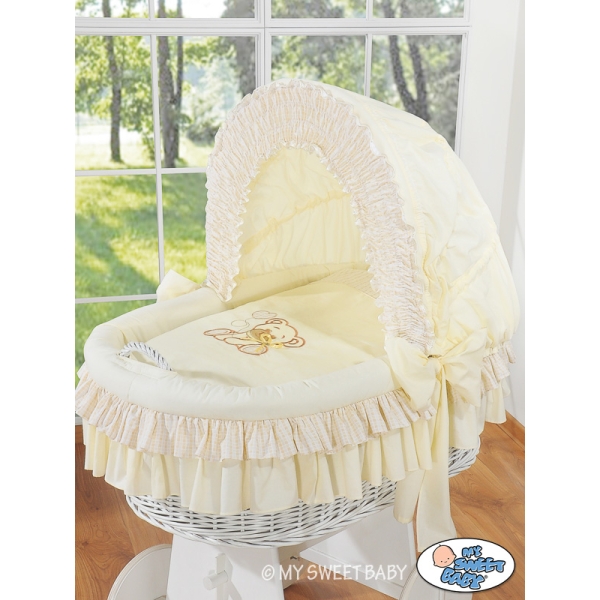 Beddengoed 2 st voor Babymand / Rieten Kribbe