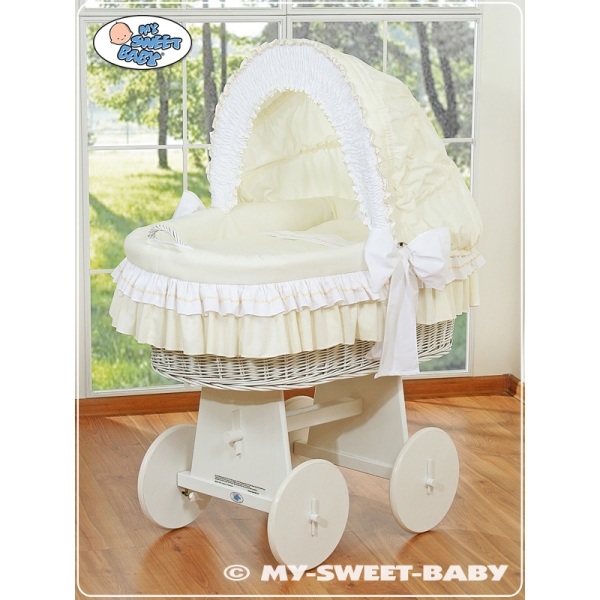 Beddengoed 2 st voor Babymand / Rieten Kribbe