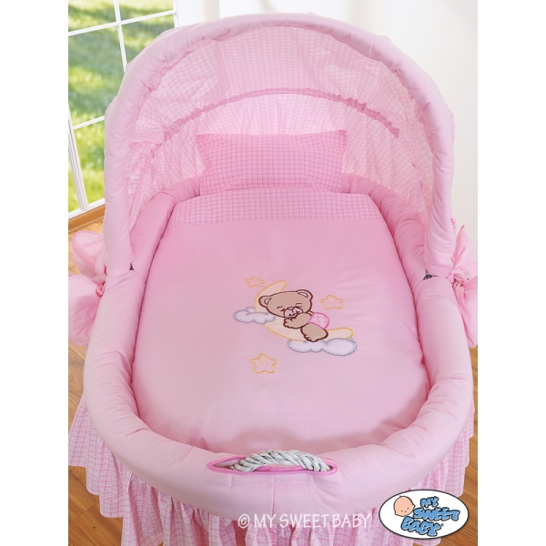 Beddengoed 2 st voor Babymand / Rieten Kribbe