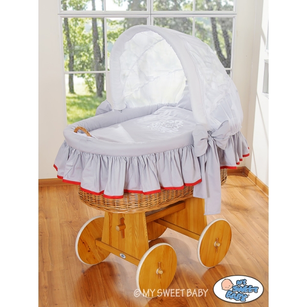 Beddengoed 2 st voor Babymand / Rieten Kribbe