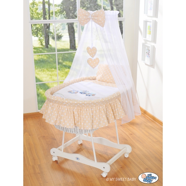 Beddengoed 2 st voor Babymand / Rieten Kribbe