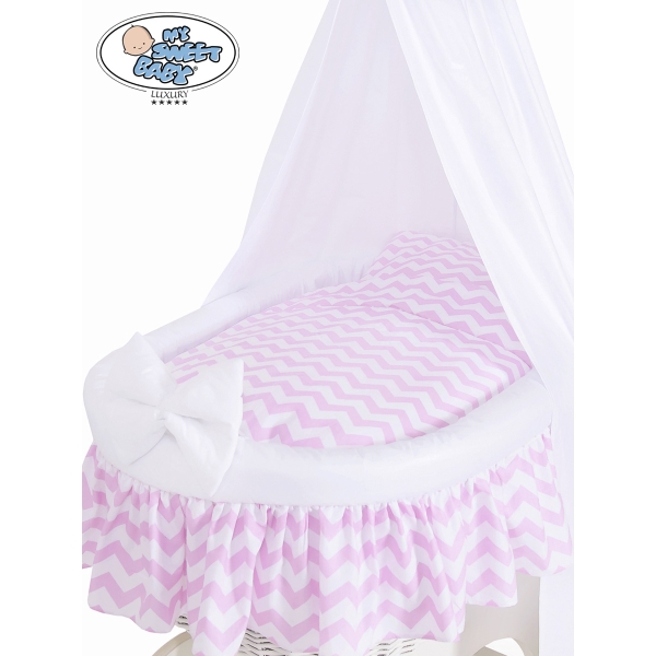 Beddengoed 2 st voor Babymand / Rieten Kribbe Hanna